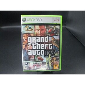 Grand Theft Auto IV  (Microsoft Xbox 360)‎ Complete w Map CIB